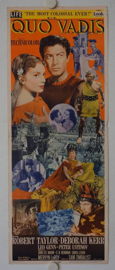 Quo Vadis original release US Insert movie poster
